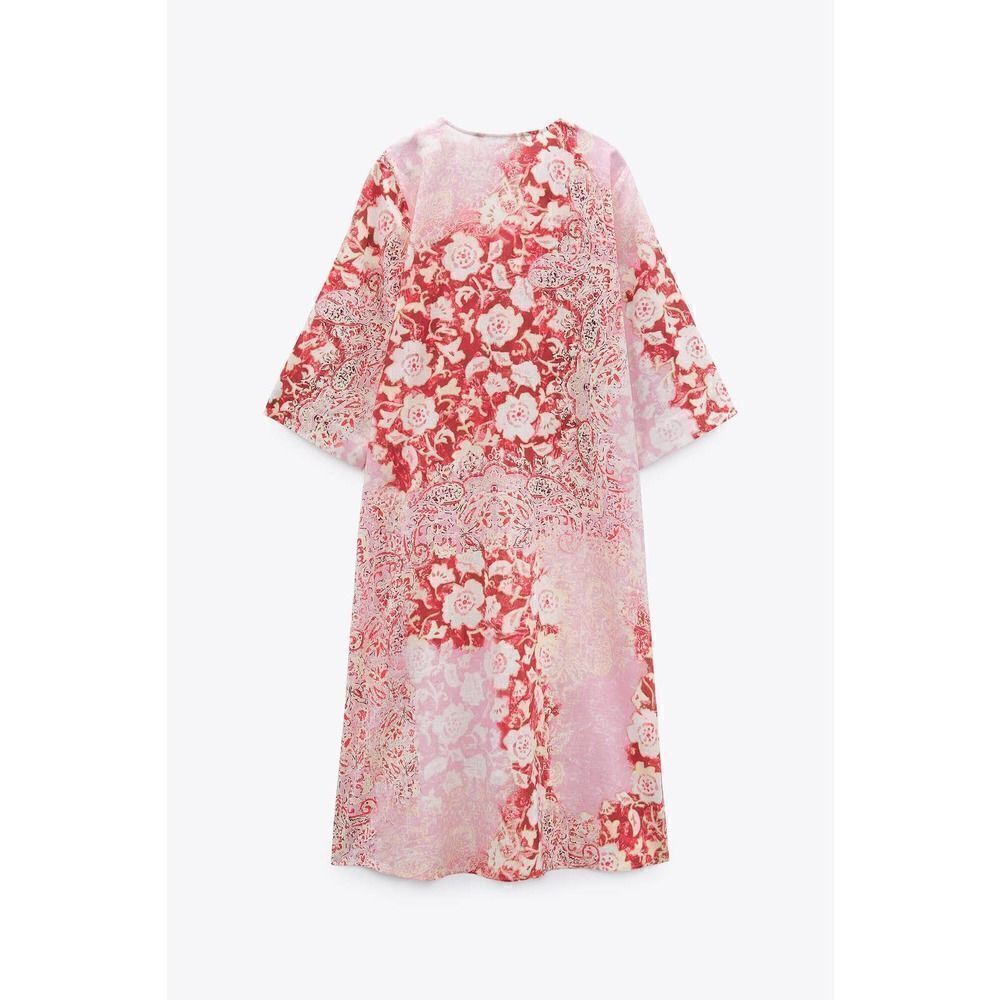 ZARA Linen Blend Tunic Dress New - Picture 6 of 7